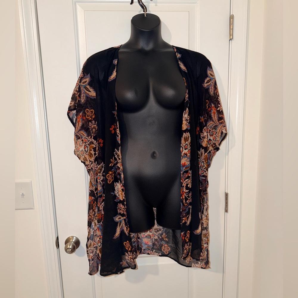 Maurices Floral Kimono Cardigan